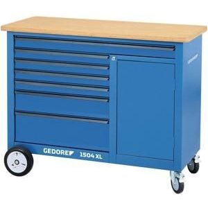 Gedore 1504 XL Verrijdbare werkbank 308-Delig met 7 laden 2980355 - 2980355