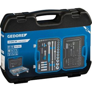 Gedore 19 BMC 20 Dopsleutelset 1/4"" + 1/2"", 69-delig