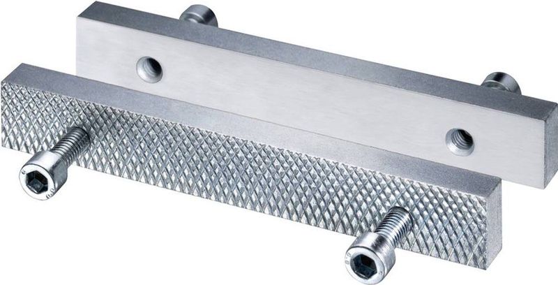 Brockhaus Heuer - Bankschroefkaken - Bekbreedte 140 mm - Geribbelde en Gladde Zijde