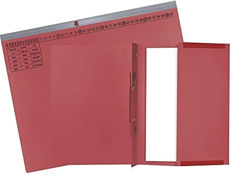 25 Exacompta Hängehefter Exaflex Karton rot 1 x kaufmännische Heftung