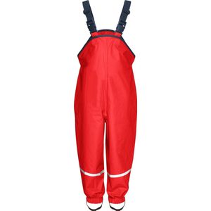 Playshoes regenbroek voor kinderen, wind- en waterdichte boedddelbroek met bretels voor jongens en meisjes