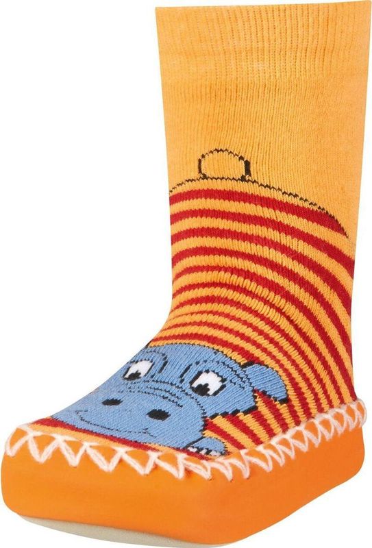 Playshoes - Huisschoenen voor kinderen - Nijlpaard - Oranje