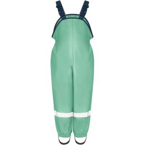 Playshoes - Fleece-Trägerhose - Regenhose - Groen - Wind- en Wasserdicht