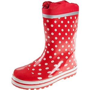Playshoes Regenlaarzen Kinderen - Rood met Witte Stippen - Maat 32/33