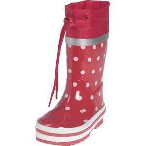 Playshoes Regenlaarzen Kinderen - Rood met Witte Stippen - Maat 30/31