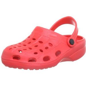 Playshoes uniseks-kind Slipper voor alle doeleinden Zuecos Klompen, rood, 24/25 EU