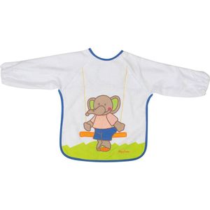 Playshoes - Slabbetje met mouwen voor kinderen - Onesize - Olifant - maat Onesize