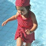 Playshoes UV badpak Kinderen Stippen - Rood - Maat 898/104