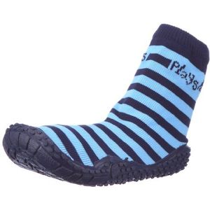 Playshoes Aqua schoenen voor kinderen, uniseks, Marineblauw lichtblauw strepen, 24/25 EU