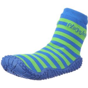 Playshoes Uniseks watersokken voor kinderen, Groene strepen., 22/23 EU