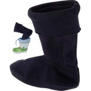 Playshoes Fleece-stiefel-sokken, uniseks, kinderen, 1 stuk, Blauw (zwart)