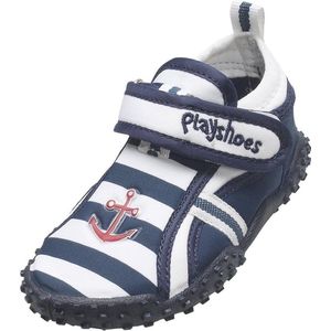 Playshoes Watersportschoenen met UV-bescherming, maritieme schoenen voor zwembad en strand, uniseks, kinderen, Marineblauw wit 171