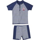 Playshoes UV zwempak Kinderen korte mouwen Maritime - Blauw - Maat 74/80