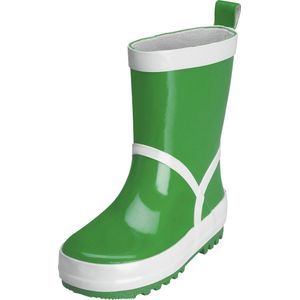 PlayshoesRubberen laarzen effen met reflecterende strepen Uniseks-kindRegenlaarzen Wellingtonlaarzen, groen, 32/33 EU