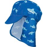 Playshoes Jongens muts UV-bescherming badmuts haai, blauw (origineel)., S (Fabrikant maat : 49 cm)