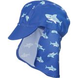 Playshoes Jongens muts UV-bescherming badmuts haai, blauw (origineel)., L (Fabrikant maat : 53 cm)