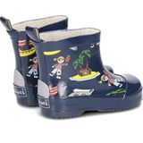 Playshoes Korte Regenlaarzen Piraten Donkerblauw