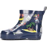 Playshoes Korte Regenlaarzen Piraten Donkerblauw
