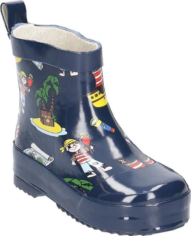 Playshoes Korte Regenlaarzen Piraten Donkerblauw