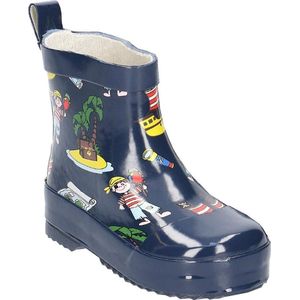 Playshoes Unisex Kid's Regenlaarzen Pirate Wellington Rubber, Blauw Marine 11, 4.5 UK Child