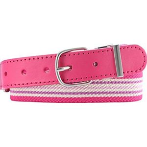 Playshoes Riem Elastisch Met Leder Gestreept Junior Roze Maat 75 Cm