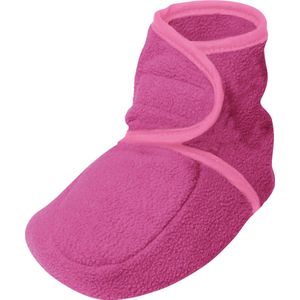 Playshoes Unisex baby fleece schoenen kruipschoenen, roze., 16/17 EU