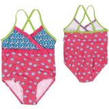Playshoes UV-werend badpak bloemen fuchsia 74/80
