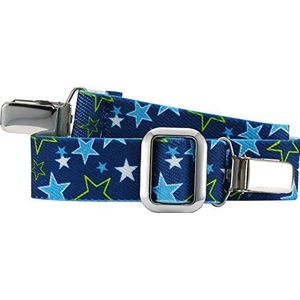 Playshoes Unisex elastische riem clip sterren, blauw, 116/140 cm
