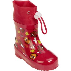 Playshoes Korte Regenlaarzen Bosdieren Rood