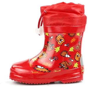 Playshoes Korte Regenlaarzen Bosdieren Rood