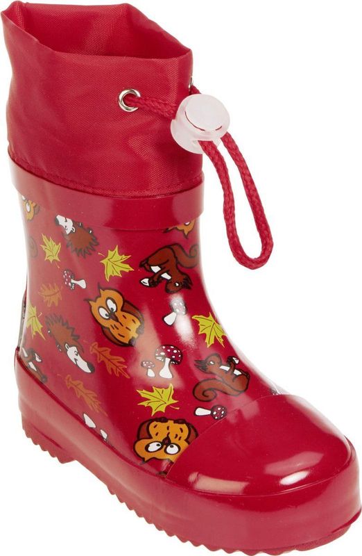 Playshoes Korte Regenlaarzen Bosdieren Rood