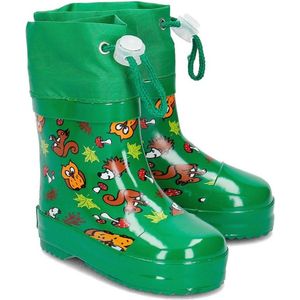 Playshoes - Korte Regenlaarzen - Groen - Bosdieren
