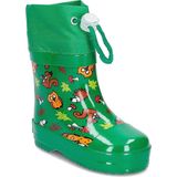 Playshoes - Korte Regenlaarzen - Groen - Bosdieren