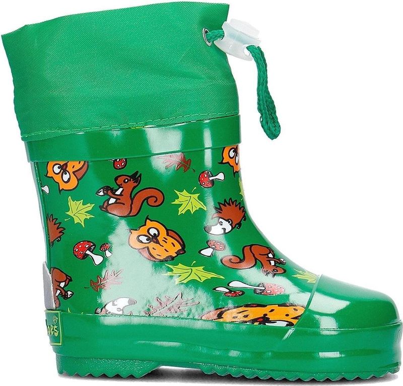 Playshoes - Korte Regenlaarzen - Groen - Bosdieren