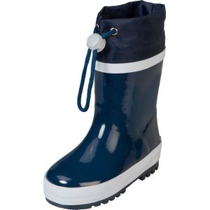 Playshoes - Regenlaarsjes met trekkoord - Donkerblauw - maat 24-25EU