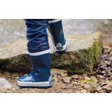 Playshoes Regenlaarzen met trekkoord Kinderen - Donkerblauw