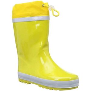 Playshoes - Regenlaarsjes met trekkoord - Geel - maat 30-31EU