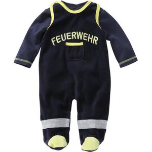 Playshoes - Romperset Brandweer - 2-delig - Navy - Katoen Polyestermix