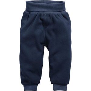 Playshoes Unisex fleece fleece broek babybroek, marineblauw, 68