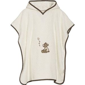 Playshoes Badstof-poncho beer meisjes badjas, Beige (Beige 6)