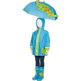 Playshoes Regenjas Crocodile Lichtblauw/Groen