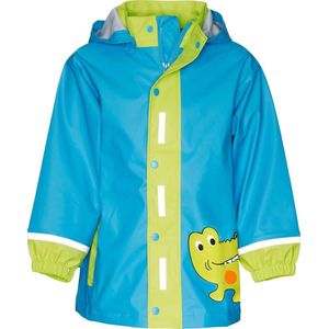 Playshoes Regenjas Crocodile Lichtblauw/Groen