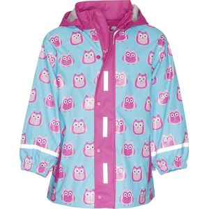Playshoes - Regenjas - Turquoise - Wind- en Waterdicht - Afneembare Capuchon