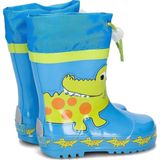 Playshoes Jongen regenlaarzen laarzen brand krokodil Wellington Rubber, Blue Blau Gruen 791, 20.5 EU