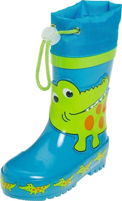 Playshoes Jongen regenlaarzen laarzen brand krokodil Wellington Rubber, Blue Blau Gruen 791, 20.5 EU