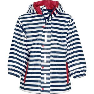 Playshoes - Regenjas Maritiem - Donkerblauw/Wit - maat 98cm