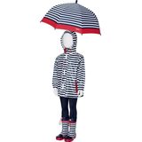 Maritim - Regenjas - Gestreept - Licht Gevoerd - Afneembare Capuchon