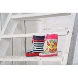 Playshoes Regenlaarzen Kinderen Maritiem - Donkerblauw Wit