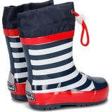 Playshoes Regenlaarzen Kinderen Maritiem - Donkerblauw Wit