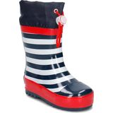 Playshoes Regenlaarzen Kinderen Maritiem - Donkerblauw Wit
